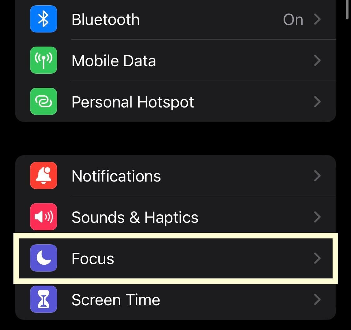 How to set up Focus on iPhone