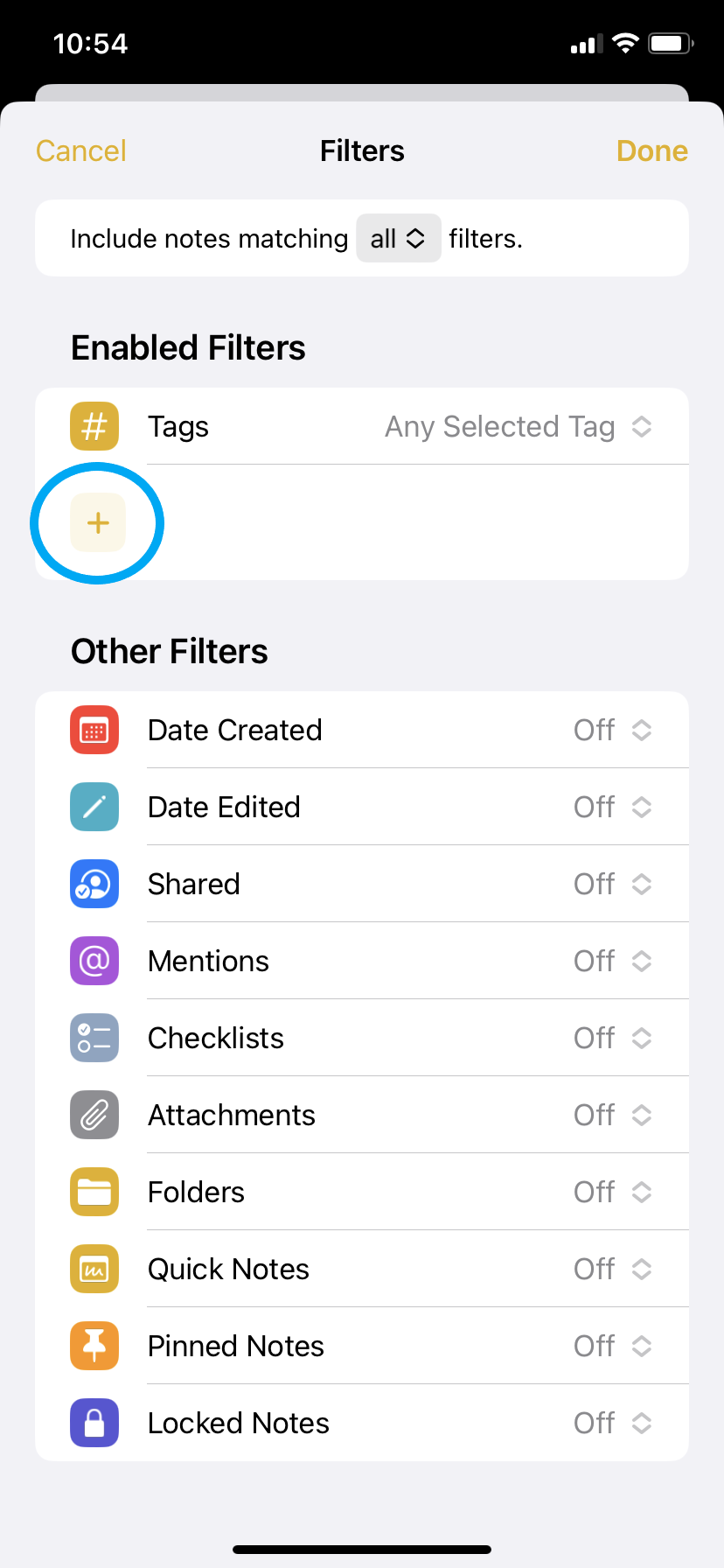 How to use Smart Folders in the iOS Notes app