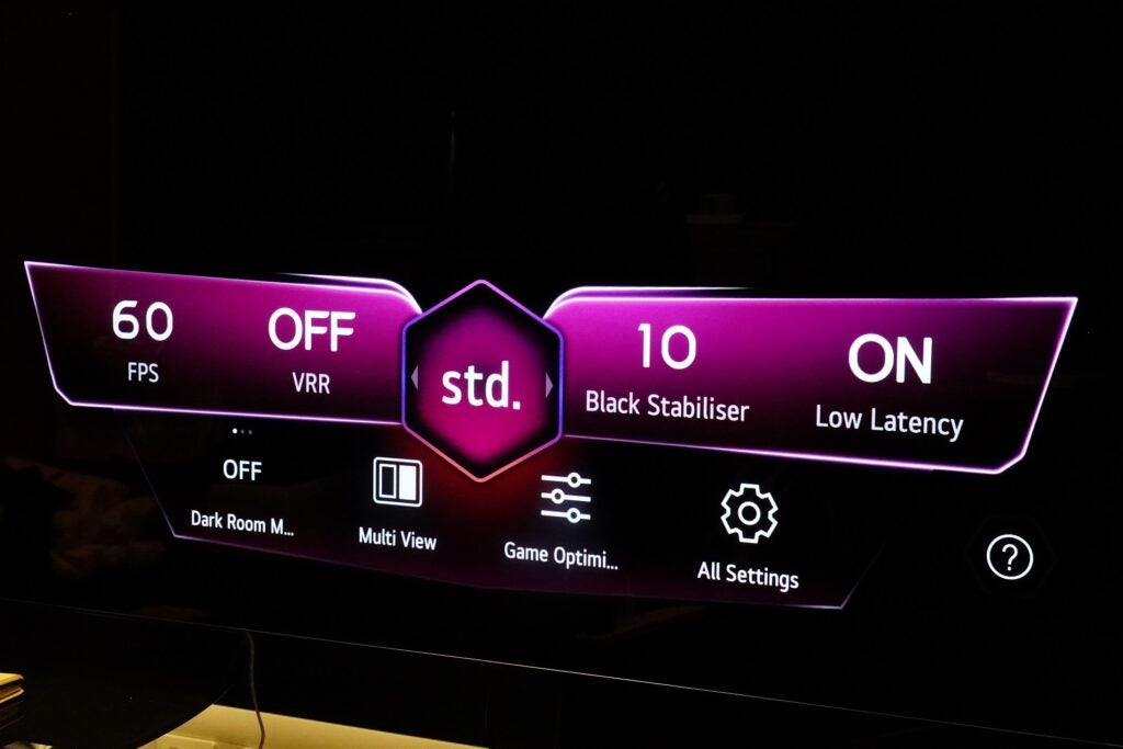 LG OLED77Z2 Game Optimiser