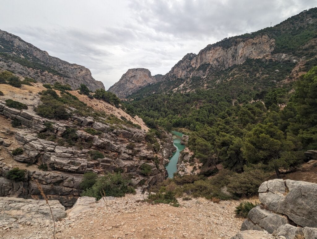 Google Pixel 7 ultrawide image of view from Caminito del Rey path