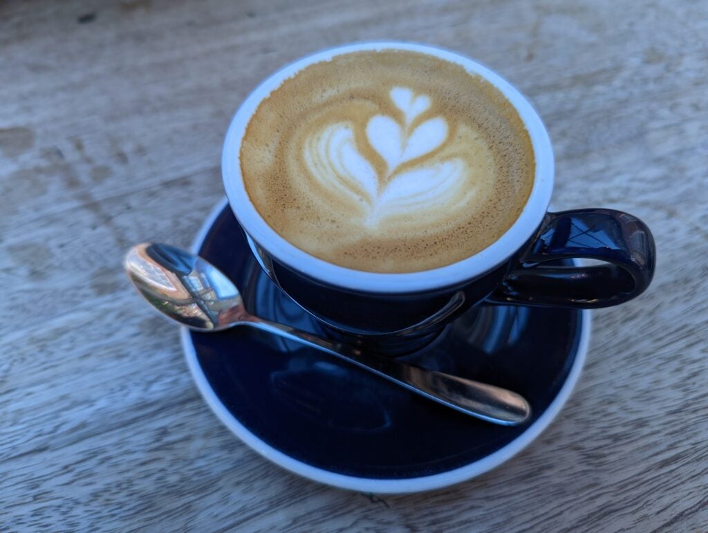 Google Pixel 7 main camera picture of coffee