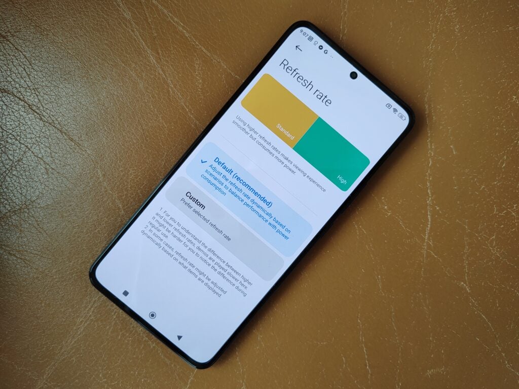 Xiaomi 12T Pro Refresh Rate