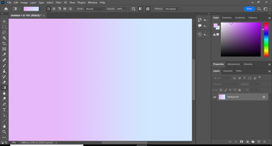 How to make a gradient in Photoshop