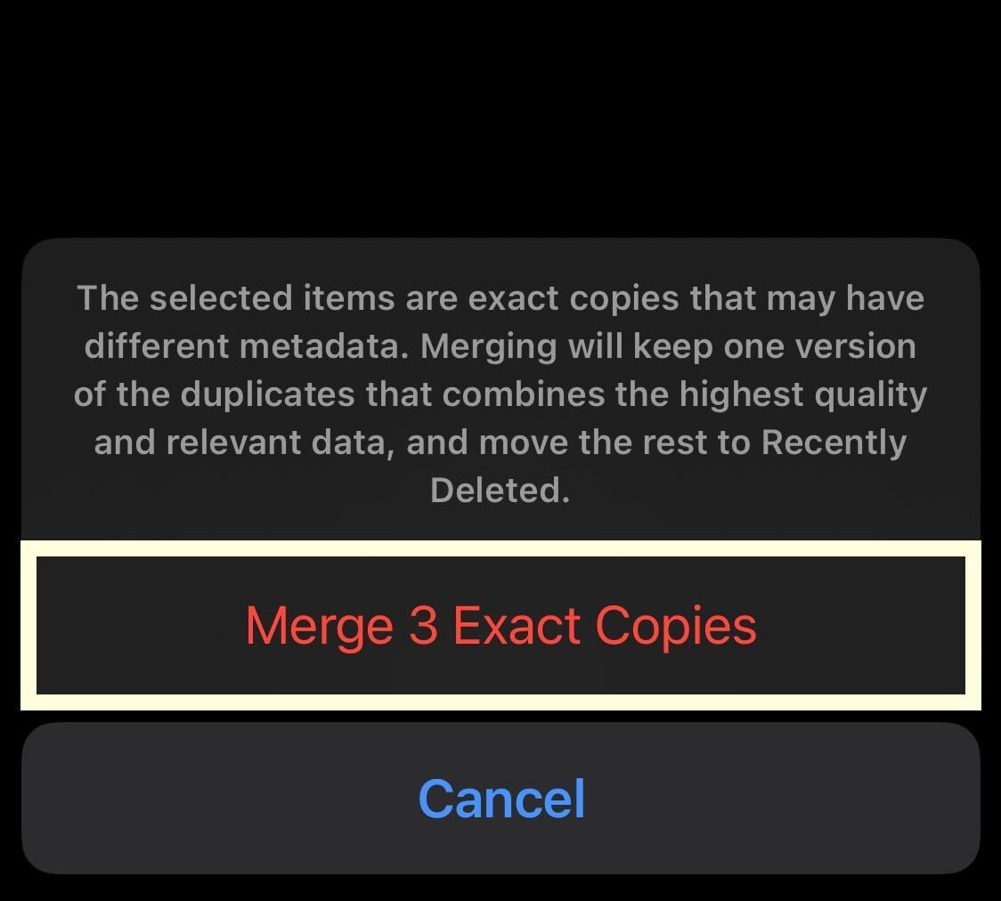 Merge all the copies