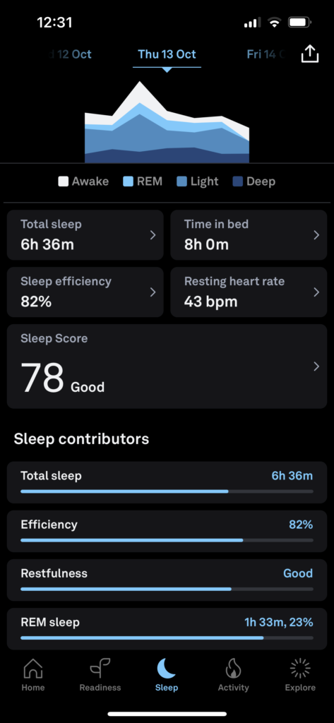 Oura Ring 3 Sleep Tracking