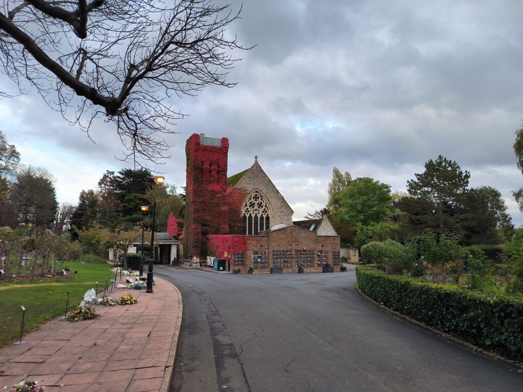 Photo of a church from a distance, taken with the Xiaomi 12T phone