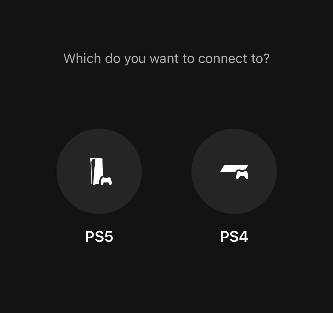 Click on PS5 option
