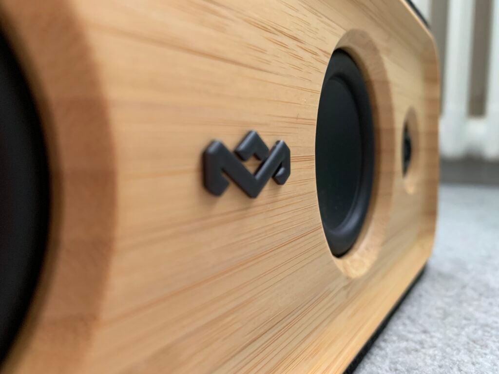 The House of Marley logo on the Get Together 2 speaker