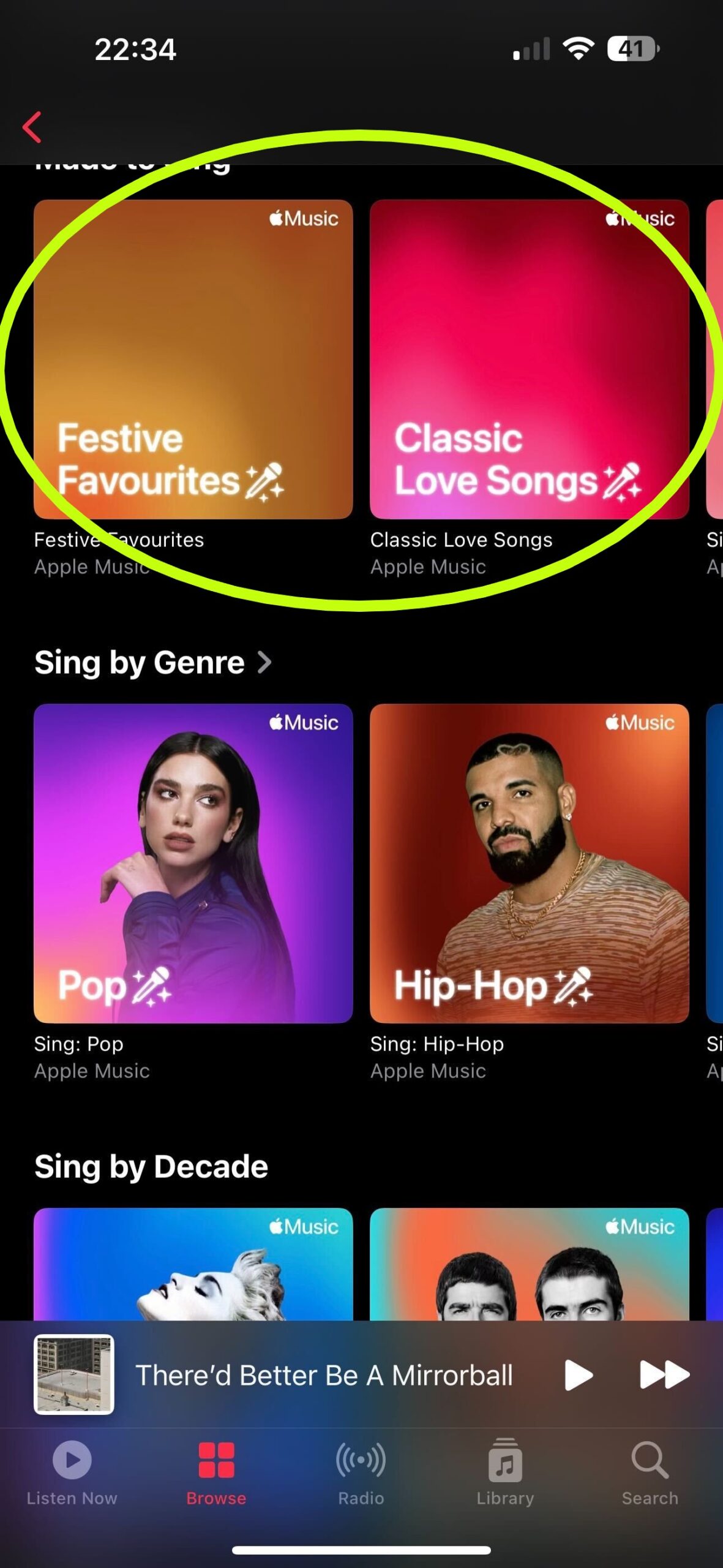 Cara menggunakan fitur Nyanyikan karaoke di Apple Music