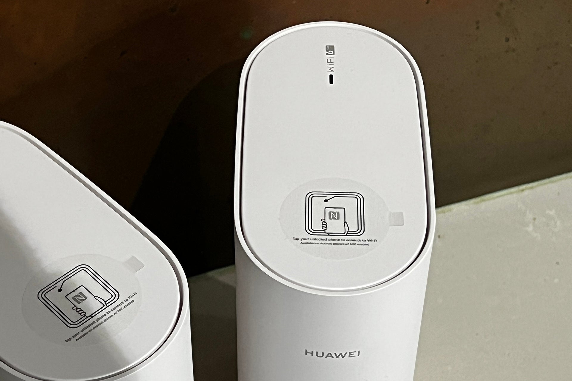 The Huawei WiFi Mesh 7's NFC tags