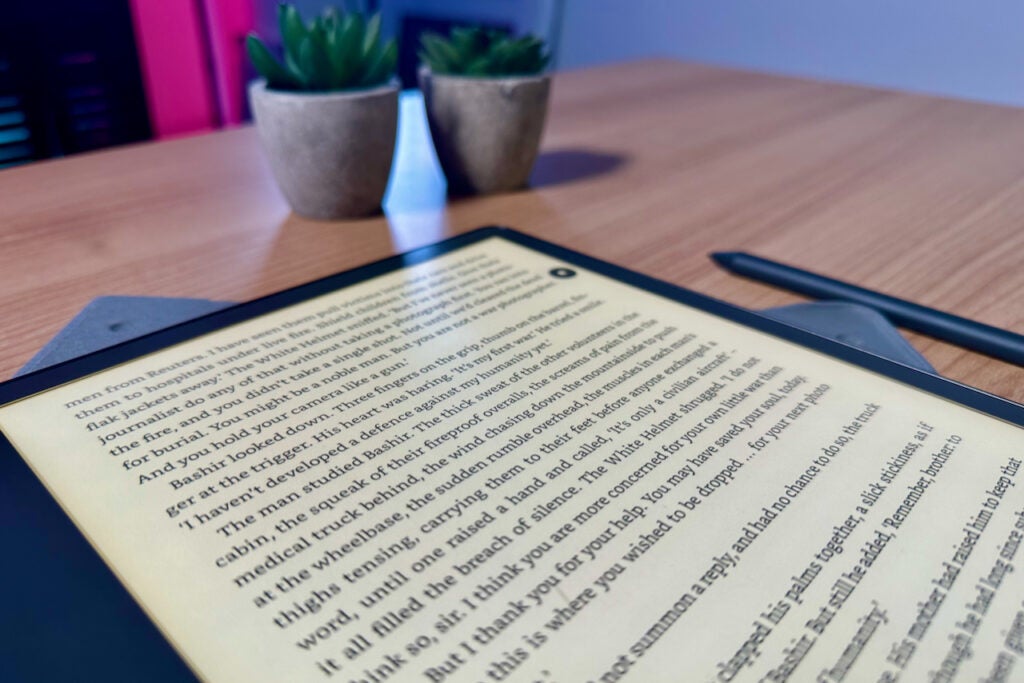 text on kindle scribe