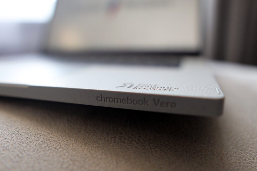 The edge of the Vero laptop