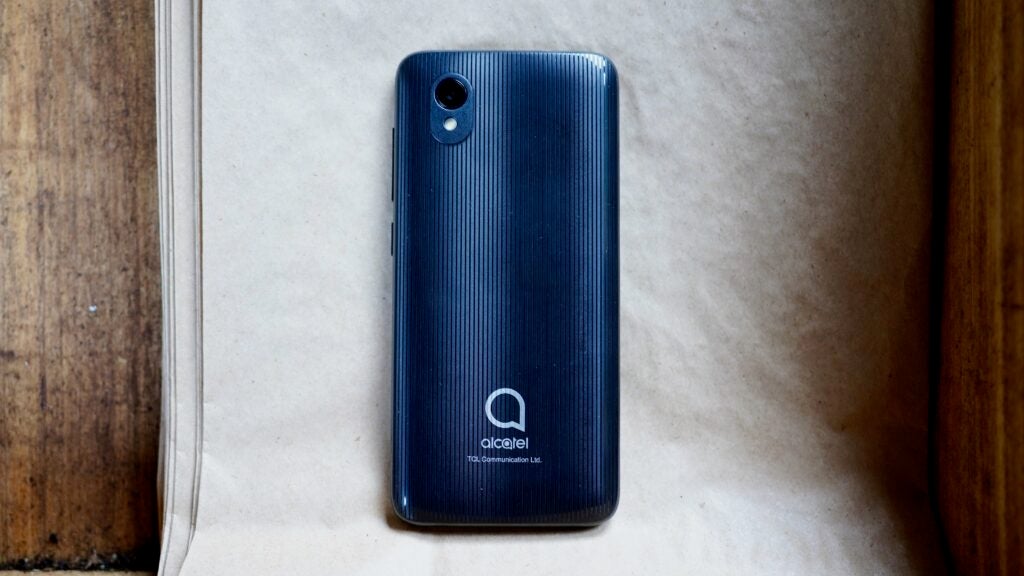 General view of Alcatel 1 from behind