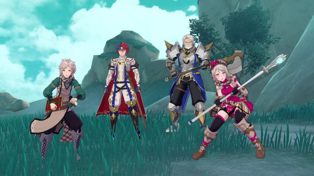 Alear and his squadmates in Fire Emblem Engage
