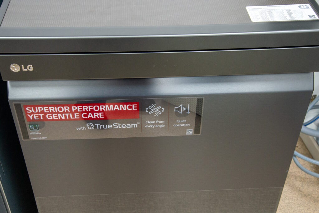 LG TrueSteam QuadWash DF455HMS Freestanding Dishwasher hero
