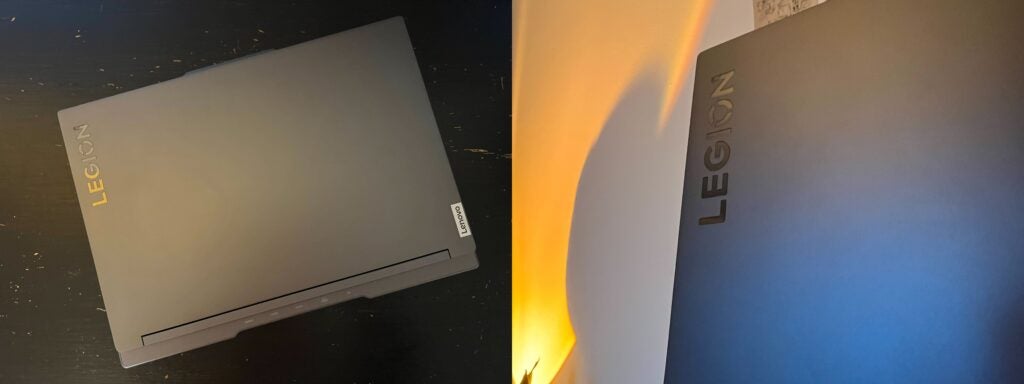The lid and the branding on the Lenovo Legion Slim 7