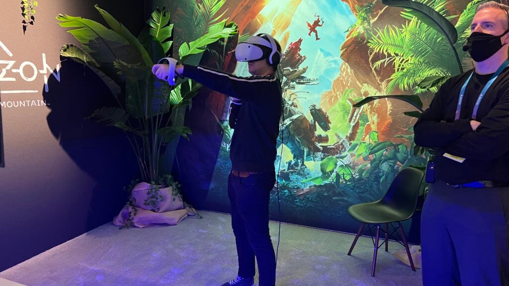 Using a bow and arrow with the PlayStation VR 2