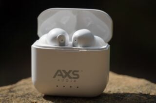 AXS Audio Earbuds in the light