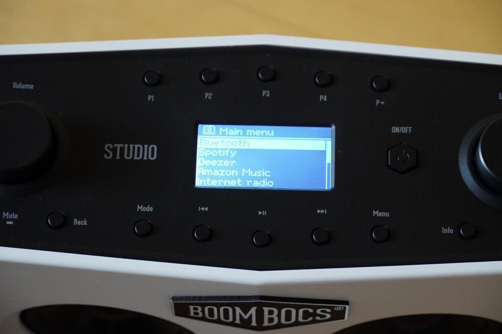 BoomBocs Studio LCD display