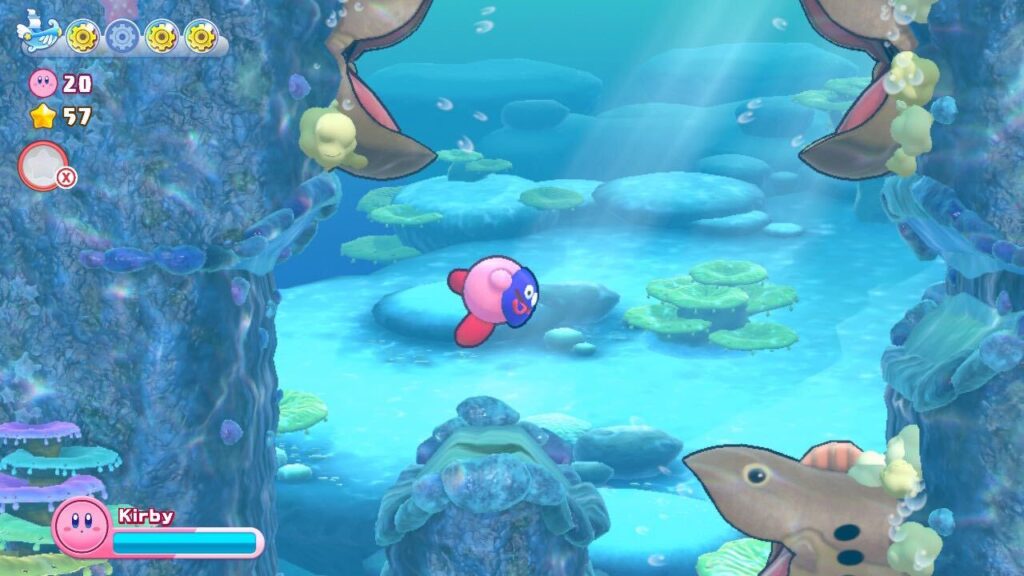 Swimming in Kirby's Return to Dream Land Deluxe