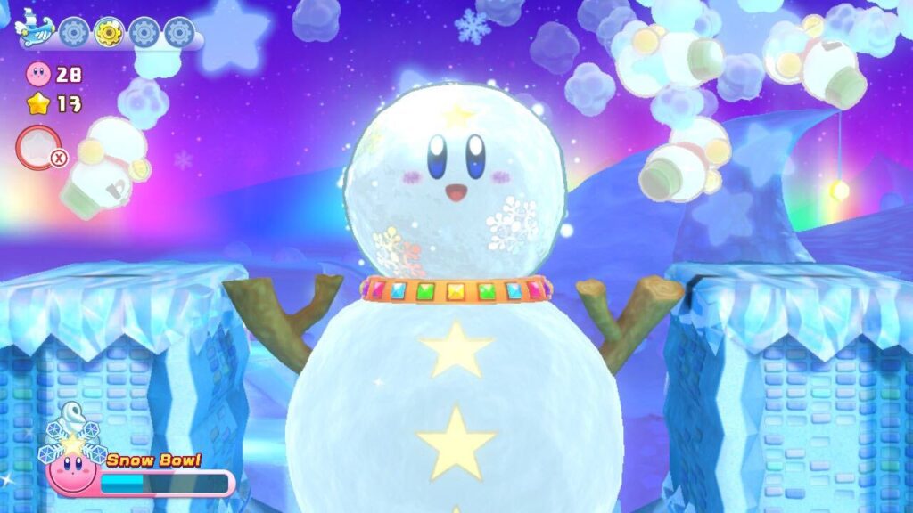 Snow power in Kirby's Return to Dream Land Deluxe