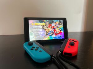 Joy-Con controllers on the Nintendo Switch