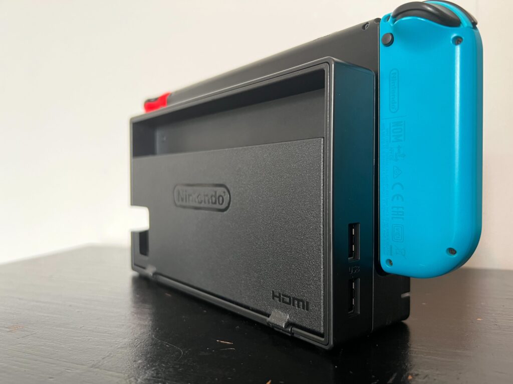 Back of the Nintendo Switch dock