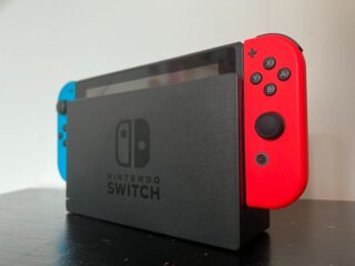 Nintendo Switch in the dock