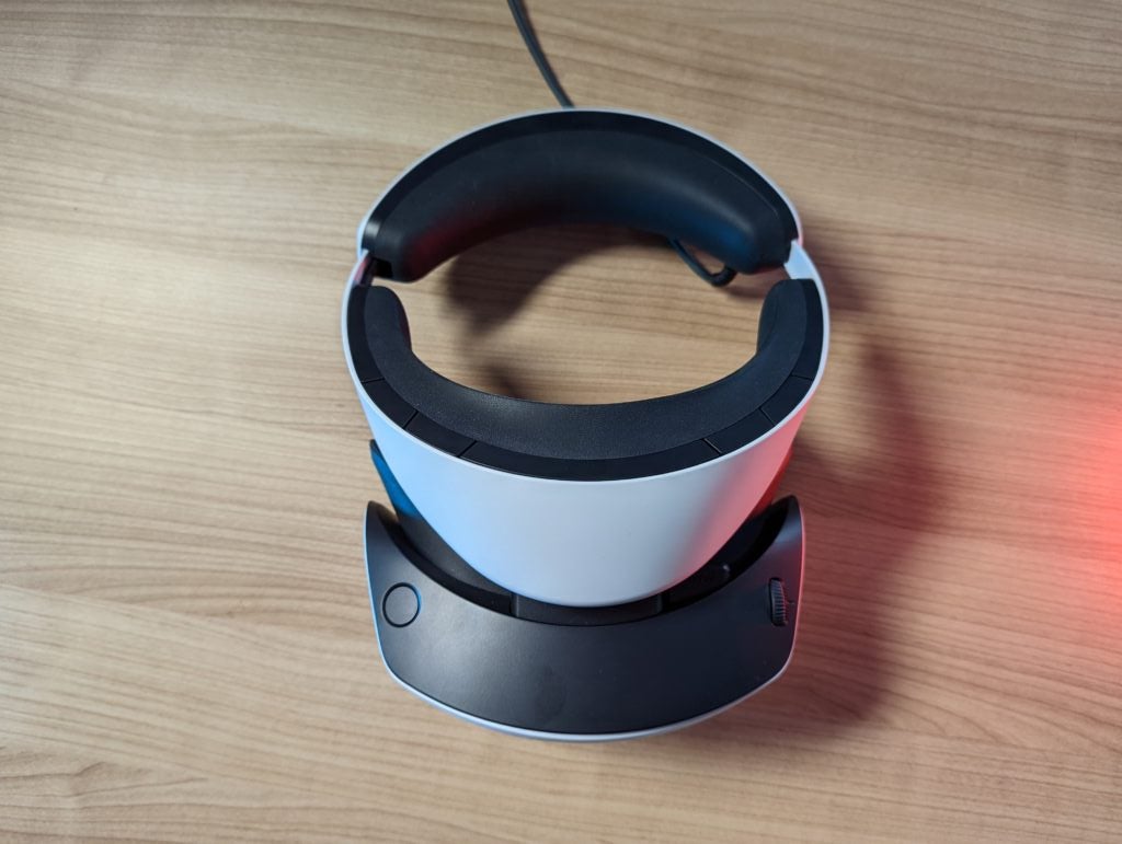 A look from above of the PlayStation VR 2