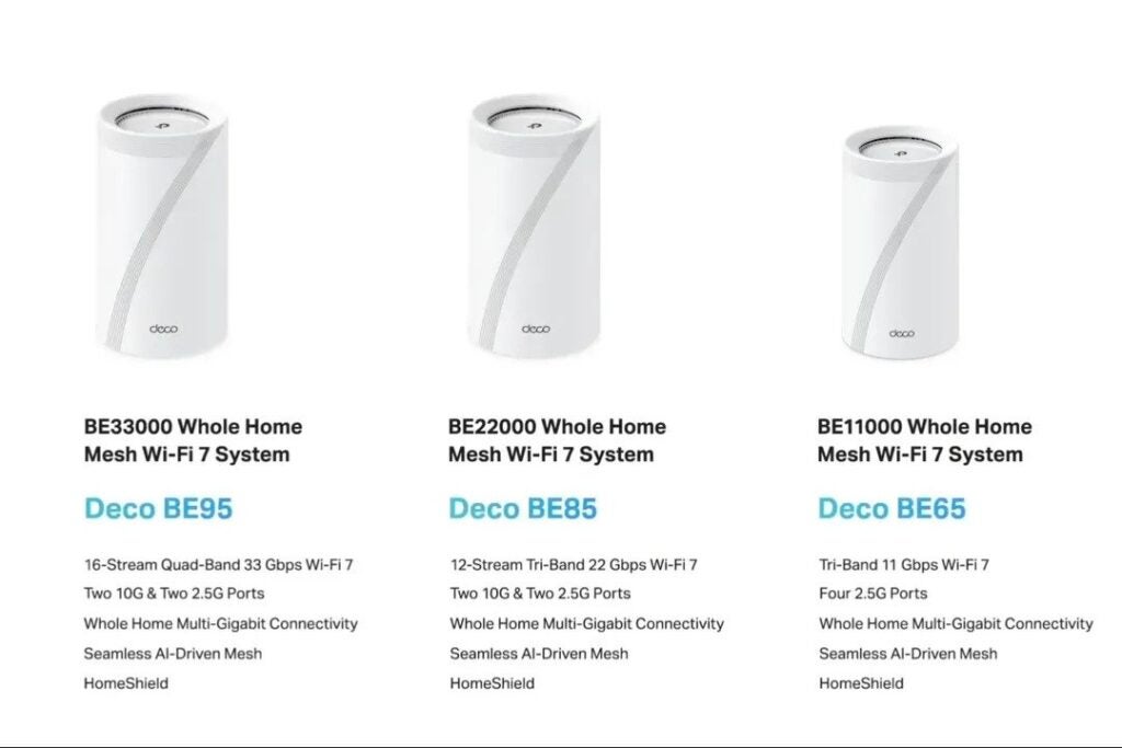Deco routers that support Wi-Fi 7