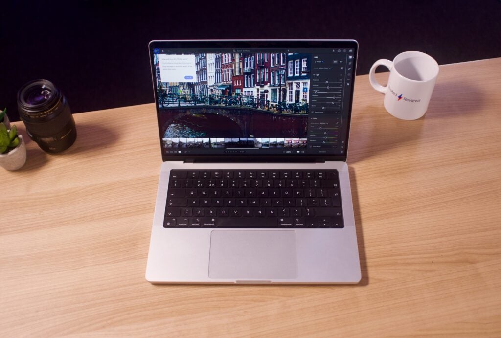 front image of the macboook pro 14 editing picd