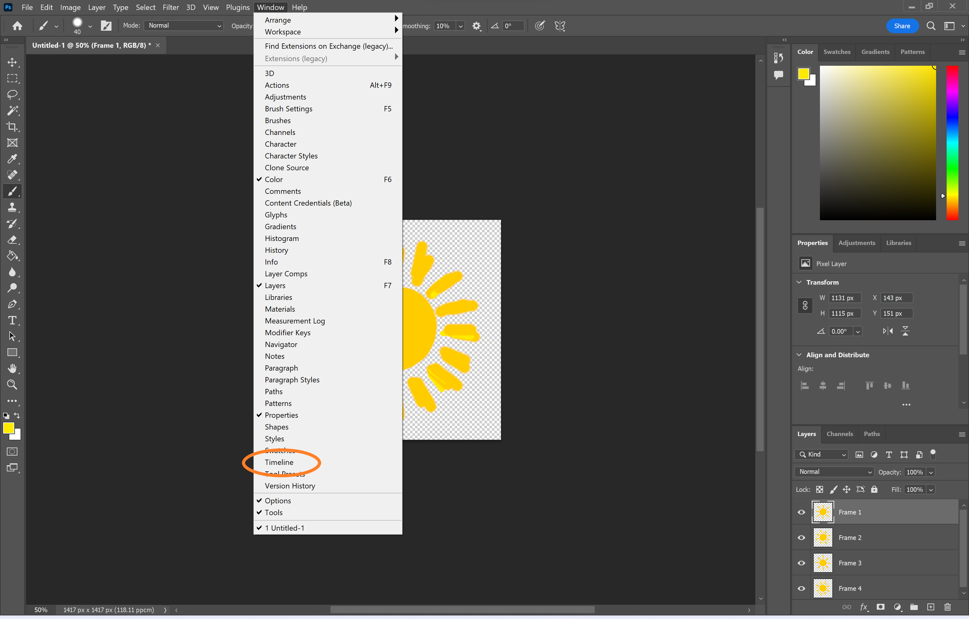 How to create a GIF in Photoshop