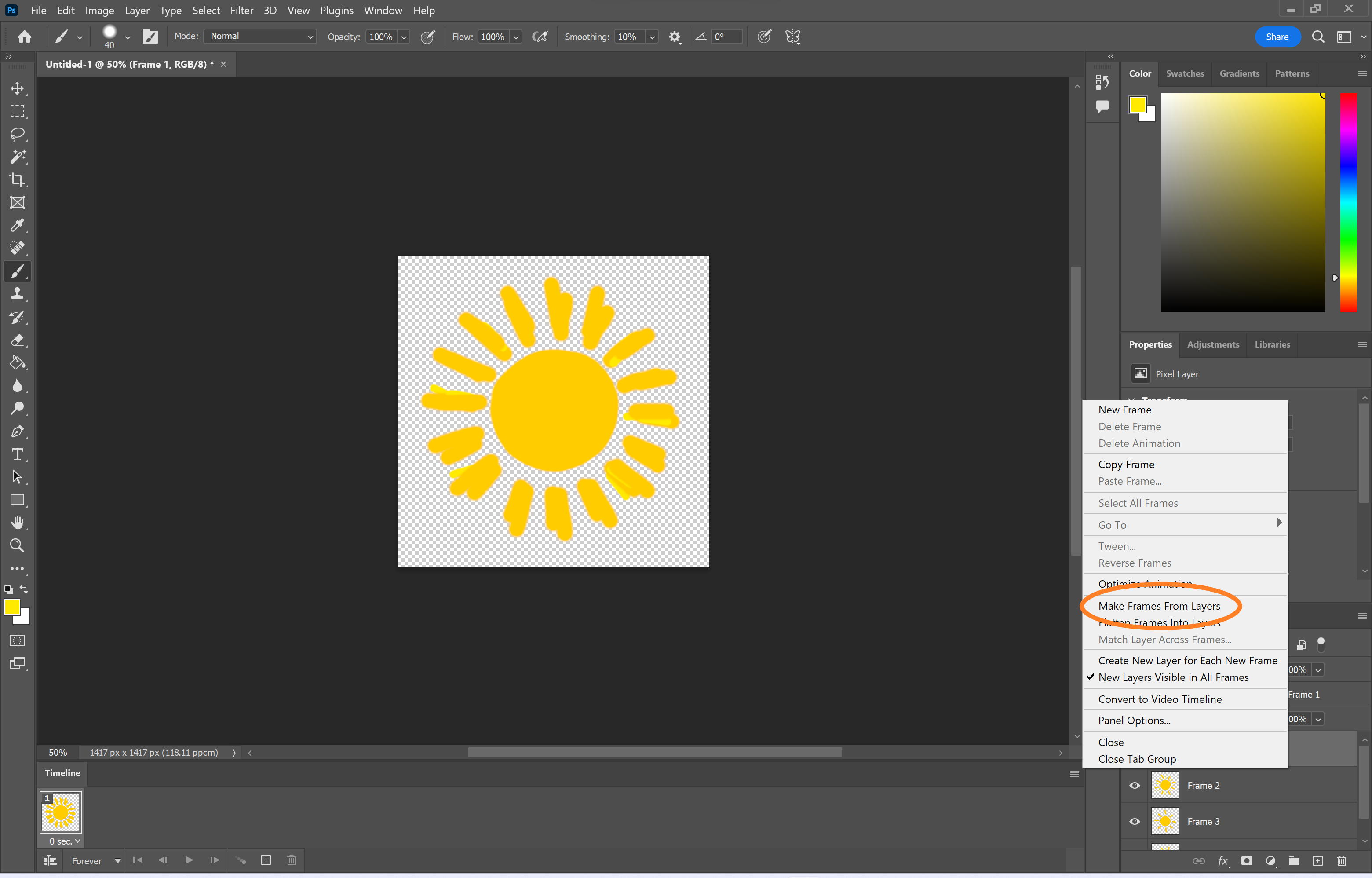 How to create a GIF in Photoshop