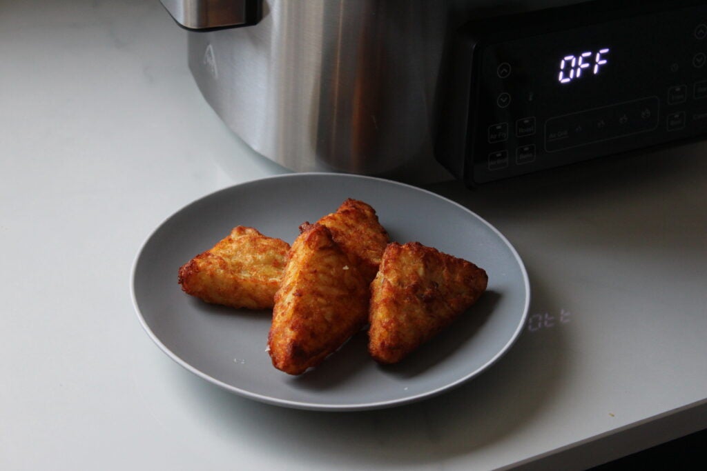 Chefree Air Fryer Grill AFG01 cooked hash browns