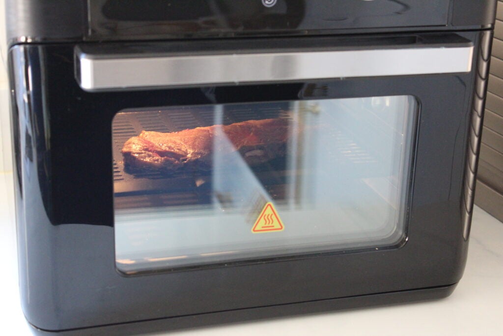 Proscenic T31 Digital Air Fryer Oven steak in oven