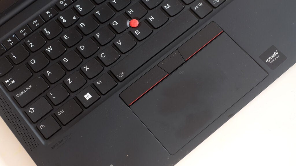 Trackpad on the Lenovo ThinkPad X1 Carbon Gen 10