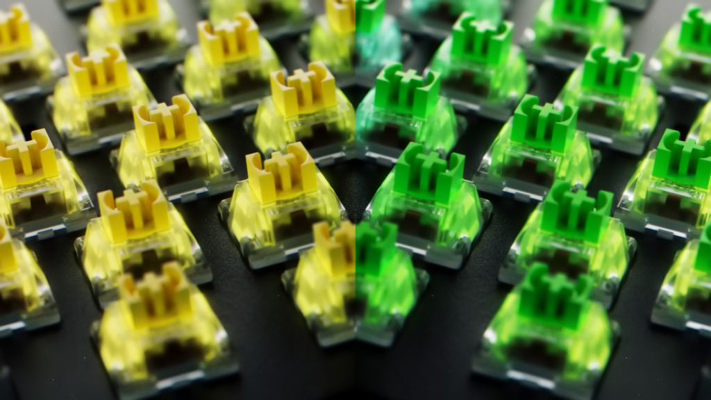 Razer green and yellow switches
