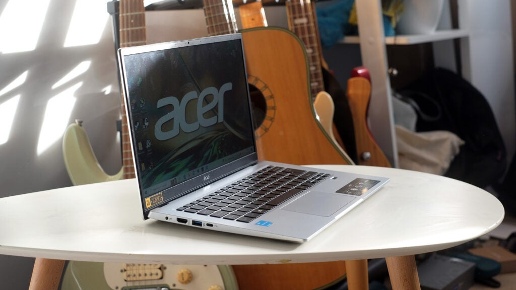 The Acer Swift 1 on a desk