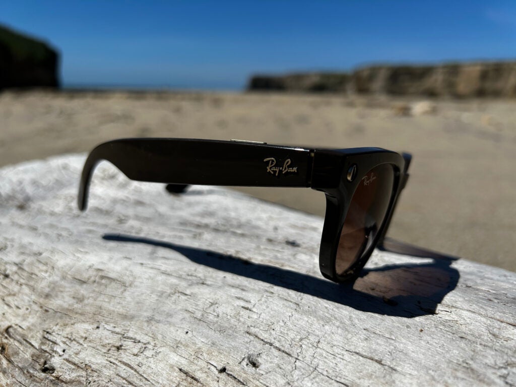 The Ray-Ban logo proudly displayed on the Ray-Ban Stories