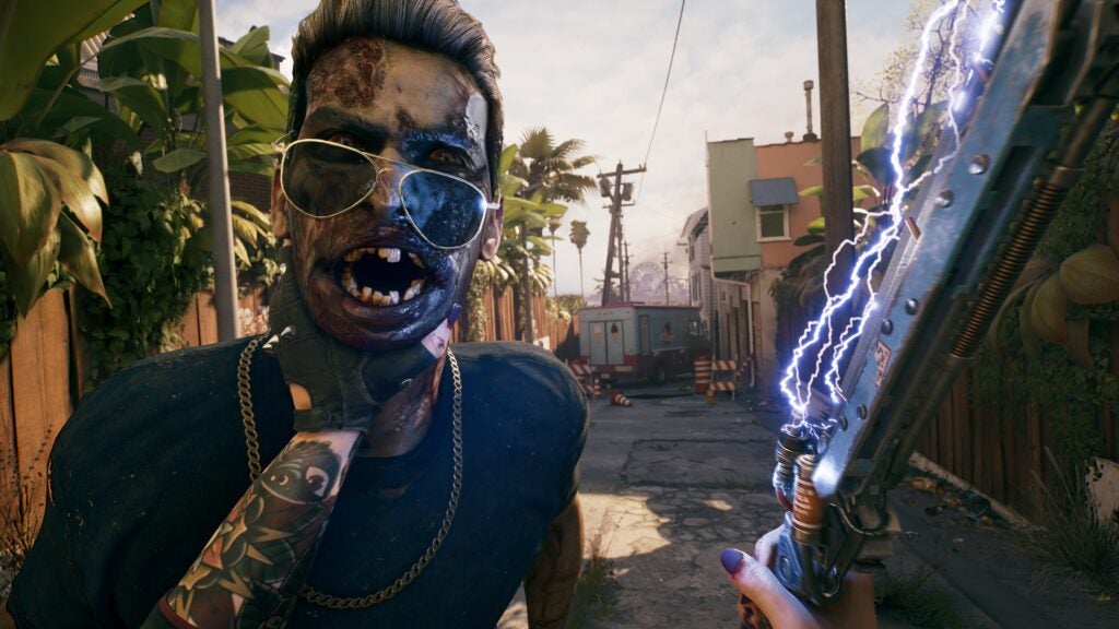 Close-up of a zombie in Dead Island 2