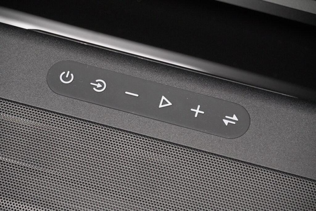 Groov-e Soundbar 160 top surface buttons