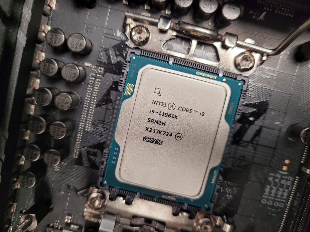 The Intel Core i9-13900K in our test rig