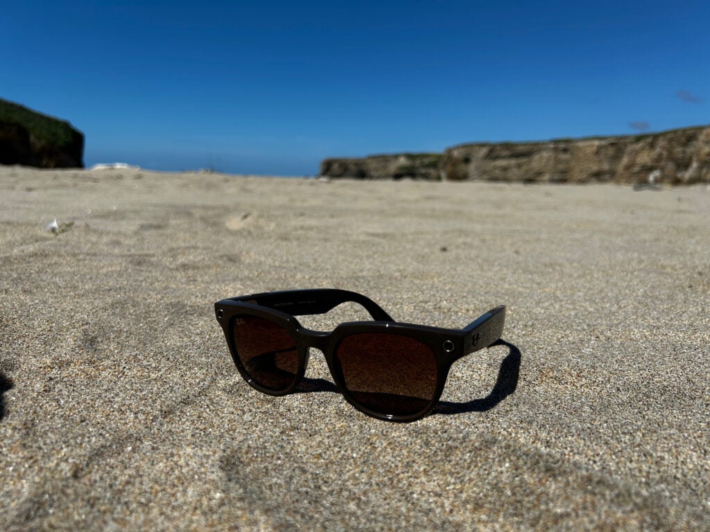 The Ray-Ban Stories on the beach