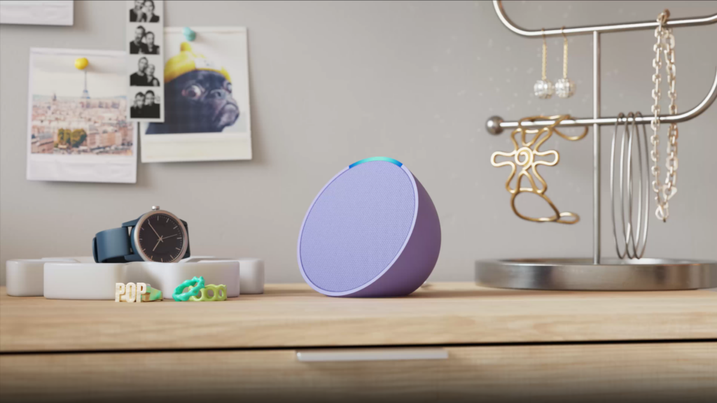 Amazon Echo Pop in Lavender
