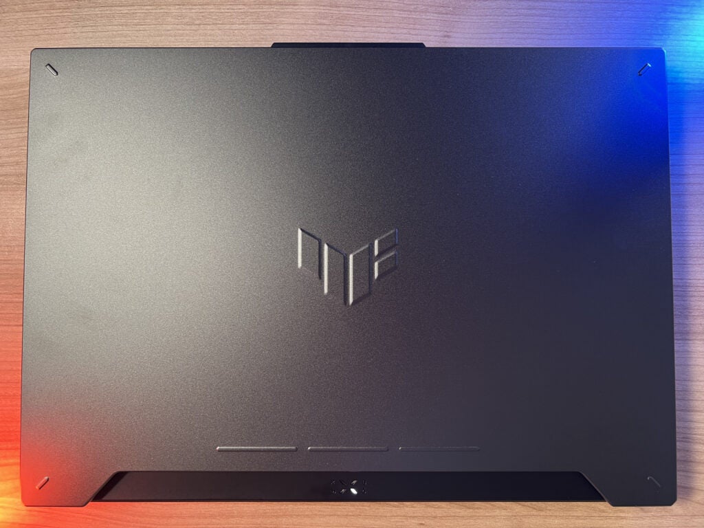 Back lid of the TUF Gaming A15