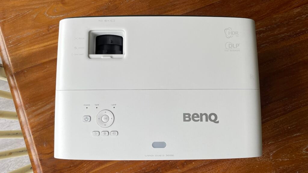 Top-down view of the BenQ TK860i.