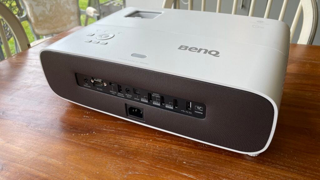 The BenQ W2710i's connections include an impressive three HDMI ports.