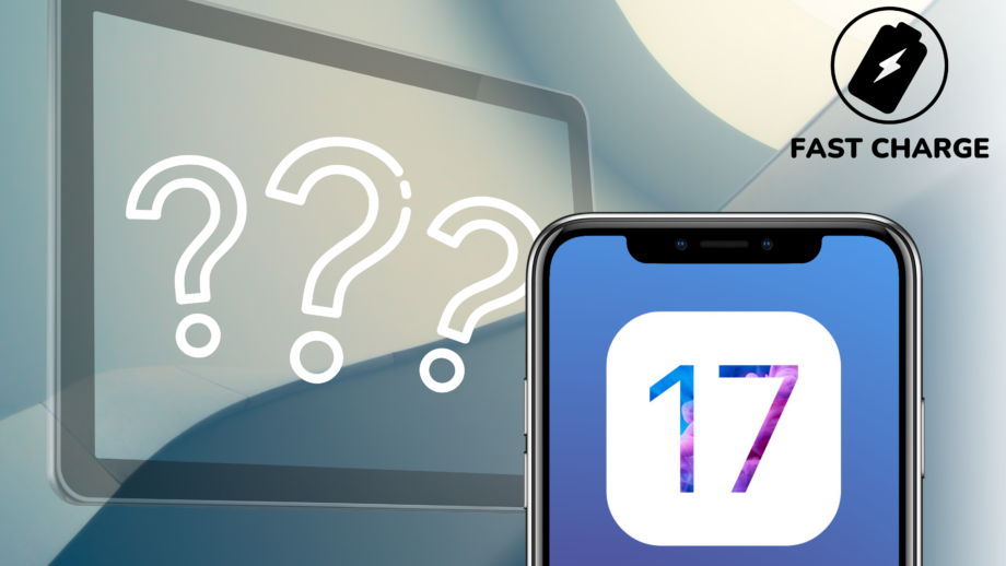 Composite image of the iPhone and iPad with the iOS 17 logo on the iPhone
