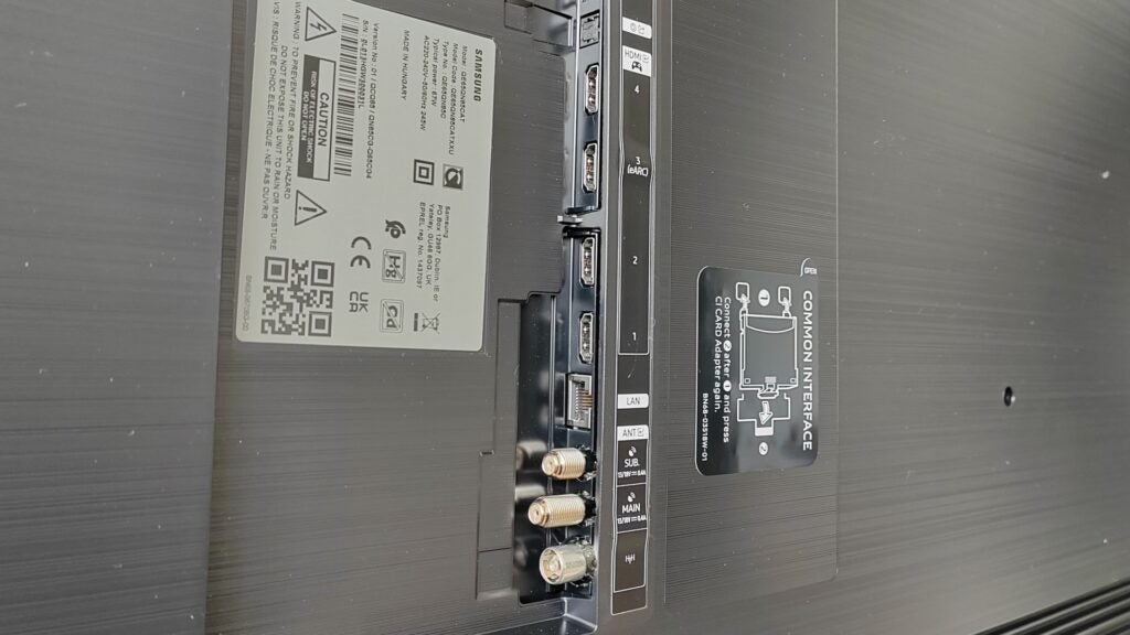 Samsung QN85C Rear Connections