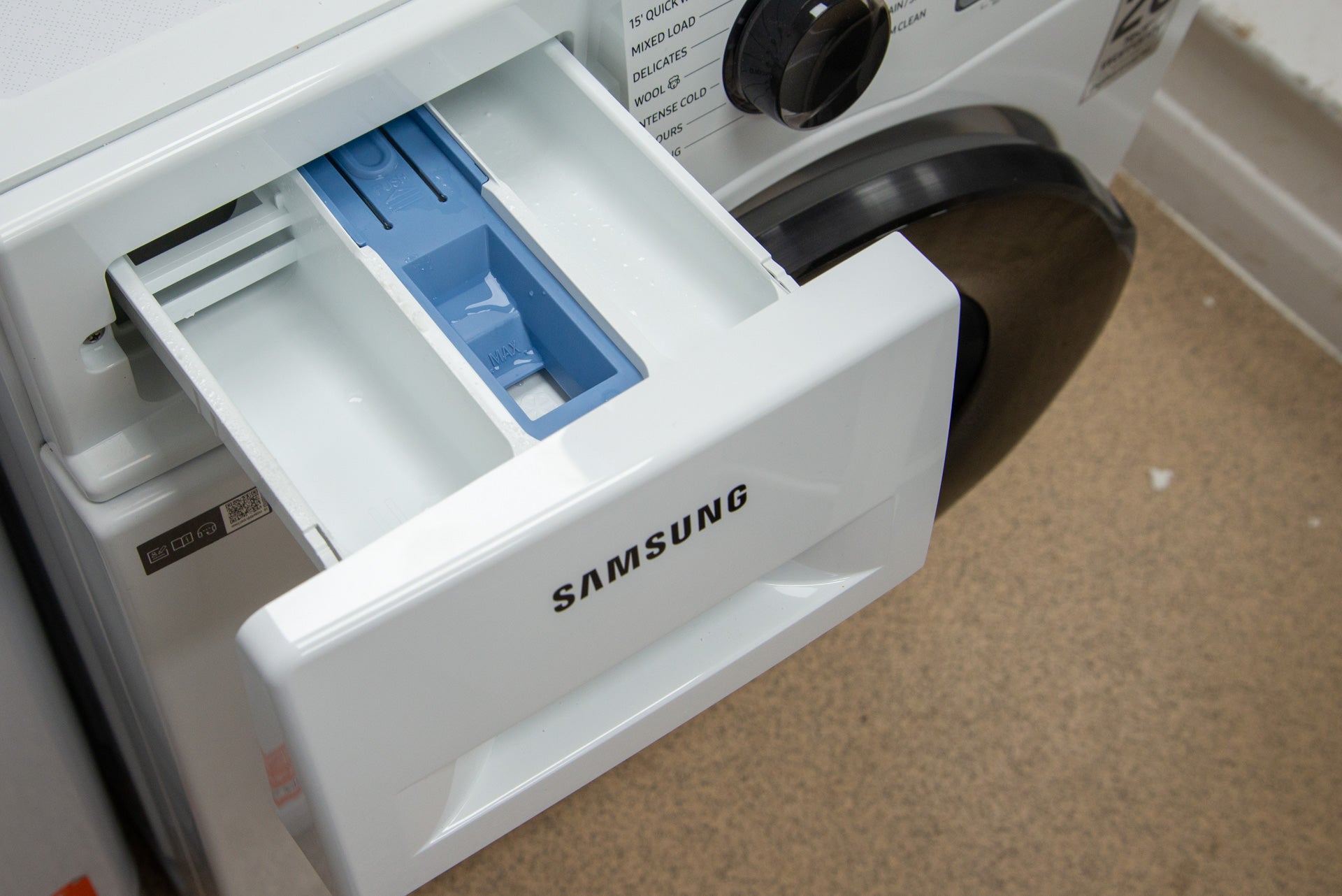 Samsung WW11BGA046AE detergent drawer